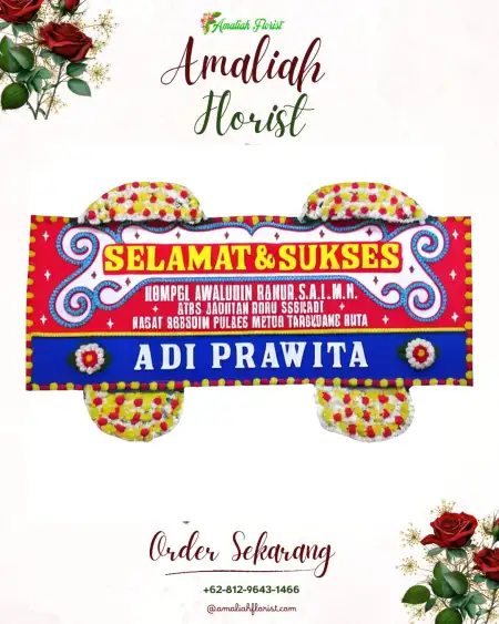 Papan Bunga Ucapan Selamat Glantengan
